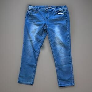 Rampage 20W Lexi Low-Rise Blue Women's Jeans Skinny Stretch